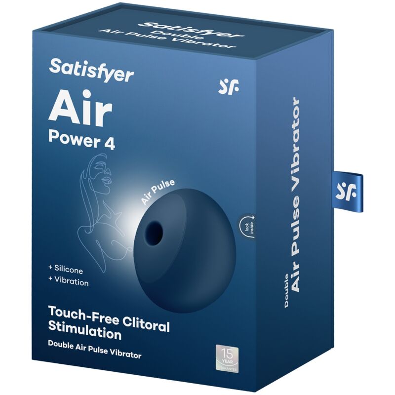 Satisfyer - Air Power 4 Estimulador E Vibrador 12 Vibrações Azul - Image 10