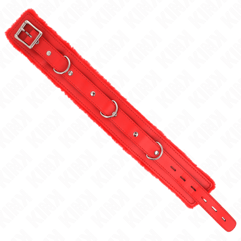 Kink - Colar Com Trela 65 Cm Com Restrições Vermelho 36-42 Cm X 5,5 Cm - Image 6