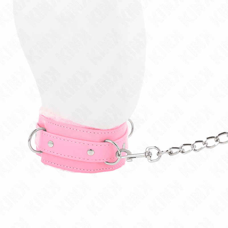 Kink - Colar Com Trela 65 Cm Com Restrições Rosa 36-42 Cm X 5,5 Cm - Image 4
