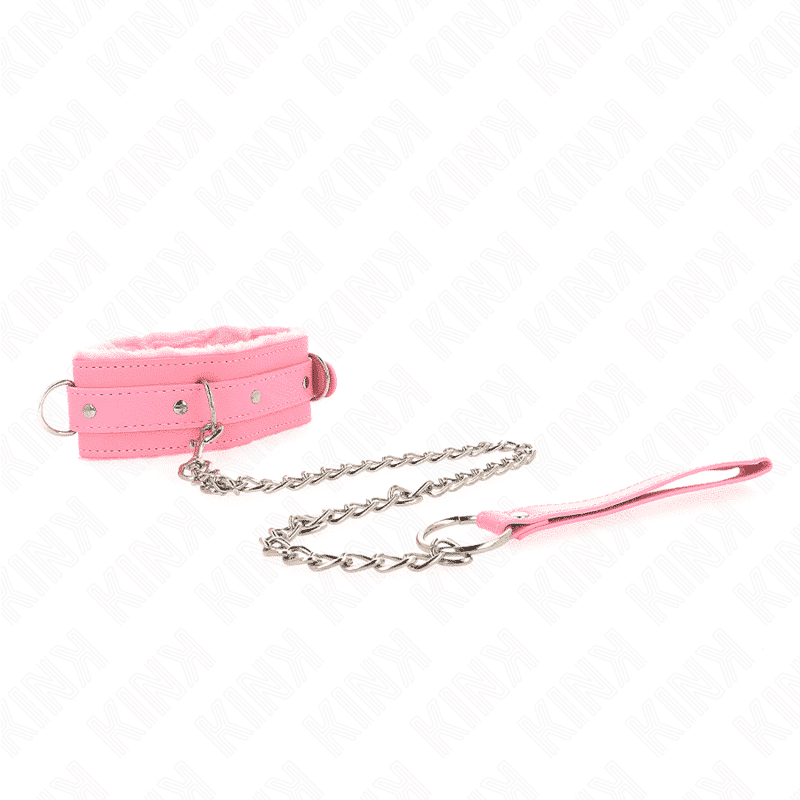 Kink - Colar Com Trela 65 Cm Com Restrições Rosa 36-42 Cm X 5,5 Cm - Image 2