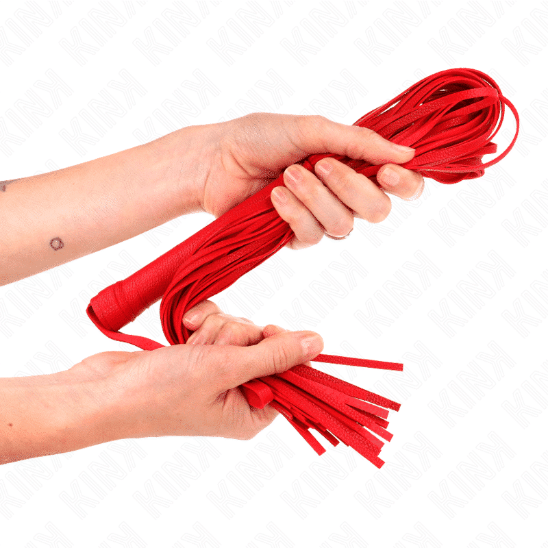 Kink - Chicote Pvc Macio Vermelho 70 Cm - Image 3