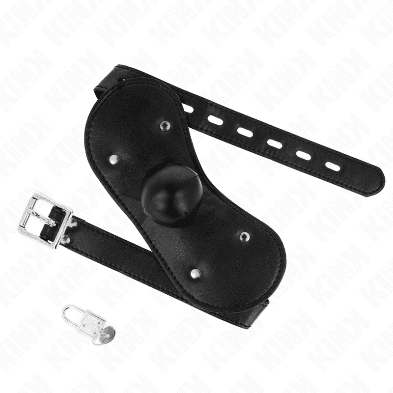 Kink - Máscara Boca Ball Gag Com Fechadura Ajustável 42-60 Cm - Image 2