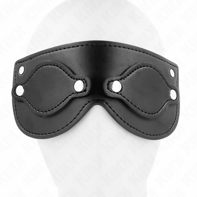 KINK - MÁSCARA DE COURO COM COBERTURAS DE OLHOS DESTACÁVEIS 22 X 9 CM - Image 4