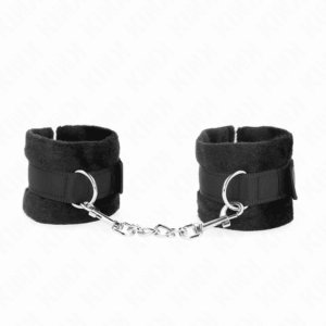Kink - Algemas De Pele Iniciante Preto 30 X 7 Cm
