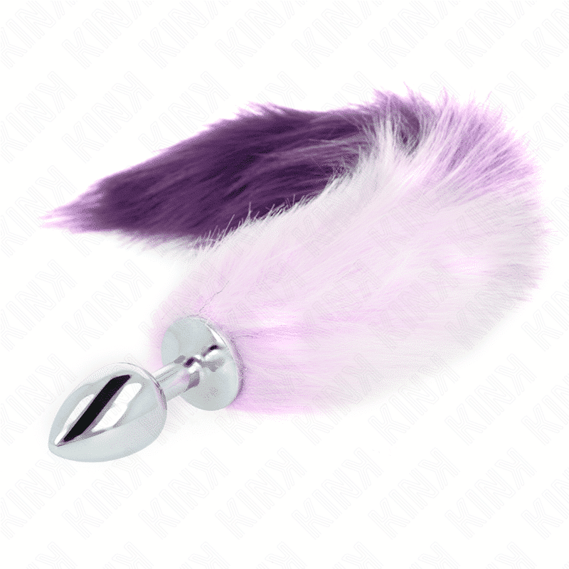 Kink - Plug Anal Tamanho S 7 X 3 Cm Com Cauda Sintética 40 Cm Roxo - Image 2