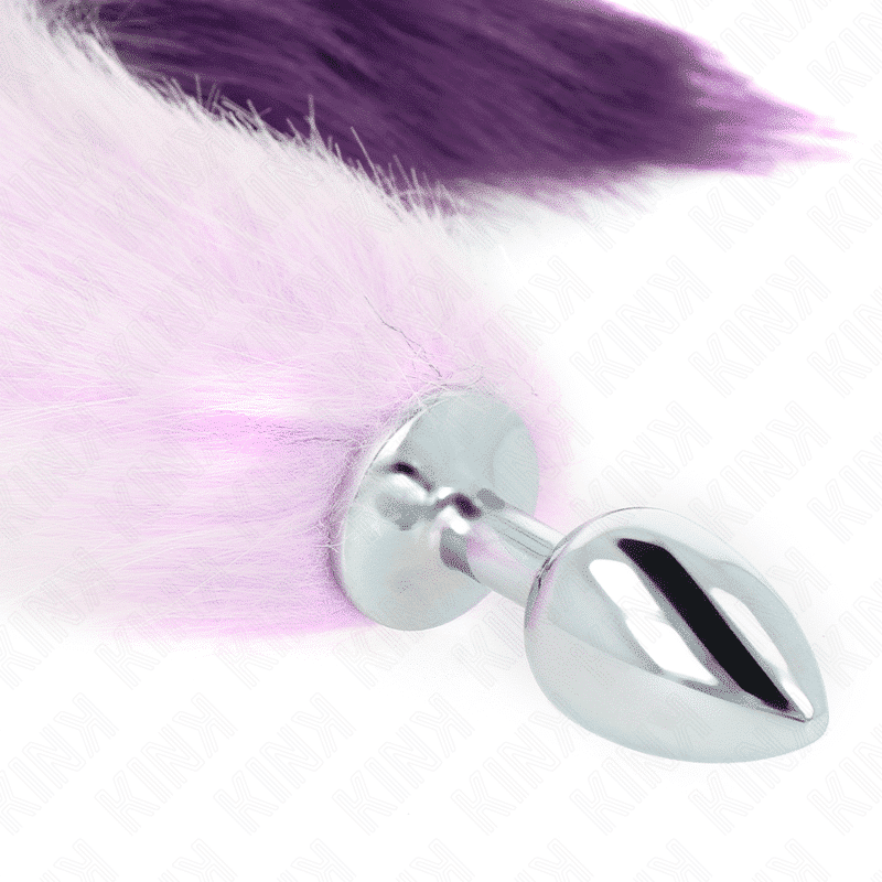 Kink - Plug Anal Tamanho S 7 X 3 Cm Com Cauda Sintética 40 Cm Roxo - Image 4