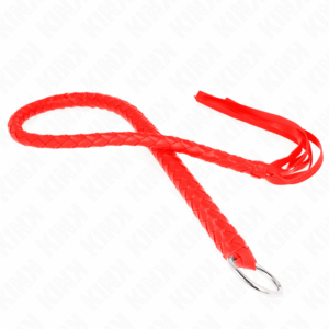 Kink - Chicote De Serpente Com Anel De Mão Vermelho 65 Cm