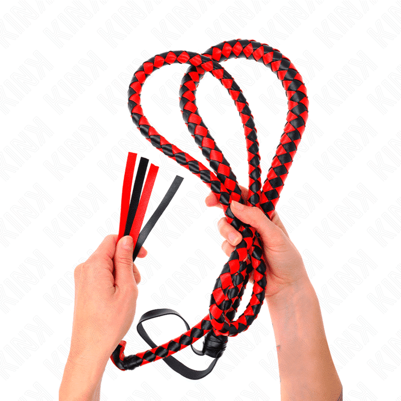 Kink - Chicote De Serpente Longo Vermelho 210 Cm - Image 4