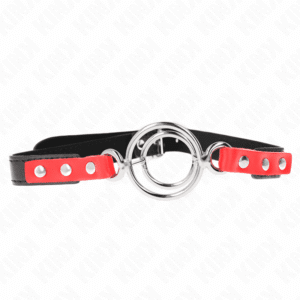 Kink - Gag Com Múltiplos O-Rings 4 / 4,8 Cm Vermelho 38 X 56 Cm