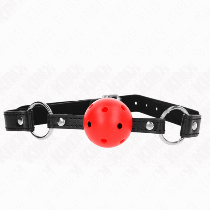 Kink - Bola Vermelha Oca Duro 4,5 Cm Gag Modelo 1 63,5 X 2 Cm