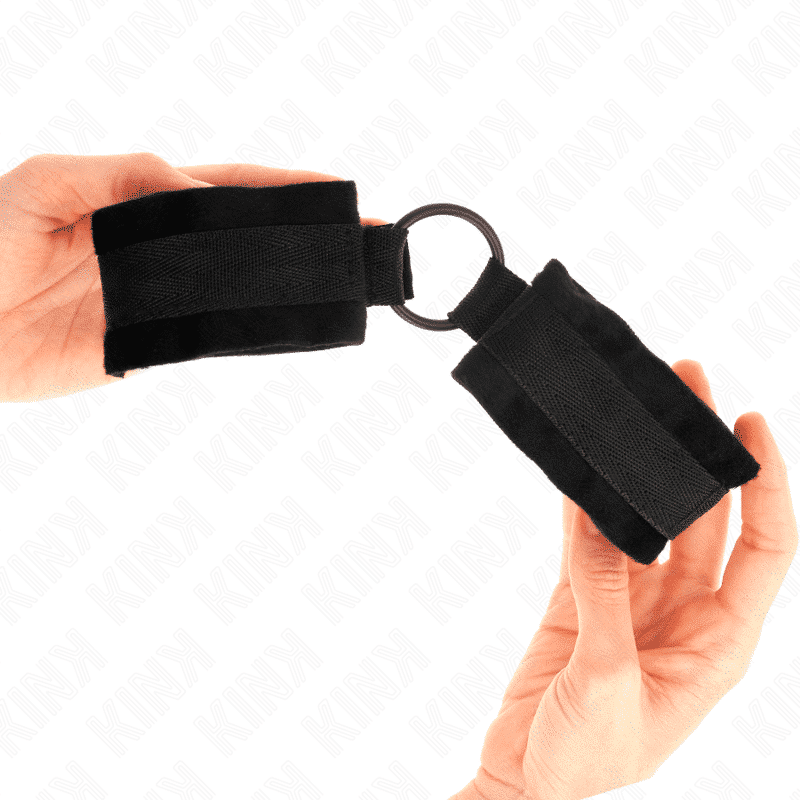 Kink - Algemas De Pele Iniciante 25 Cm Com O-Ring 4 Cm Preto Ajustável 15-25 Cm - Image 3