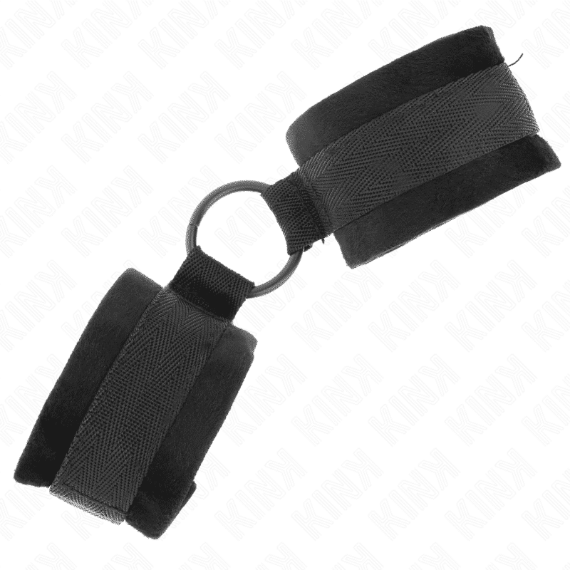 Kink - Algemas De Pele Iniciante 25 Cm Com O-Ring 4 Cm Preto Ajustável 15-25 Cm - Image 2