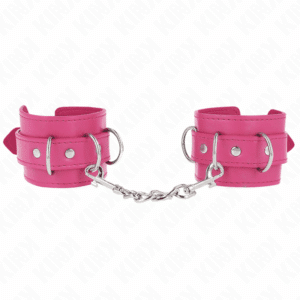 Kink - 3 Retenções De Pulso D-Ring Ajustáveis Rosa 17,5-25 Cm X 6 Cm
