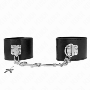 Kink - Pulso Com Fecho De Cadeado Preto Ajustável 16-23 Cm X 5,5 Cm