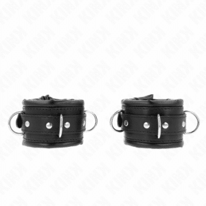 Kink - Pulso Pesado Com Forro De Pele Preta Ajustável 20-30 Cm X 6 Cm