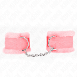 Kink - Pulso Forro Peludo Rosa Ajustável 17-31 Cm X 7 Cm