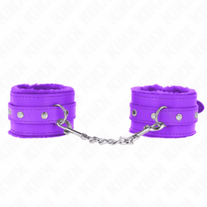 Kink - Pulso Forro De Pele Premium Roxo Com Cinto Roxo Ajustável 17-29 Cm X 6 Cm