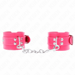 Kink - Punhos Raspberry Rose Com Forro Raspberry Rose Ajustável 20-28 Cm X 5,5 Cm