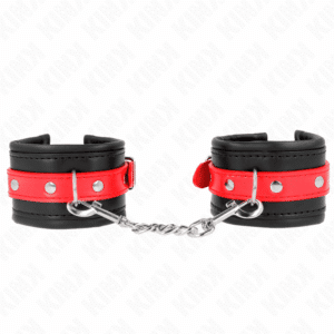 Kink - Pulso Preto Com Cinto Vermelho Ajustável 17-28 Cm X 6 Cm