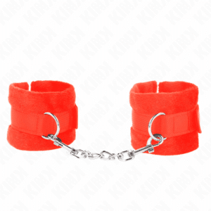Kink - Algemas De Pele Iniciante Vermelho 30 X 7 Cm