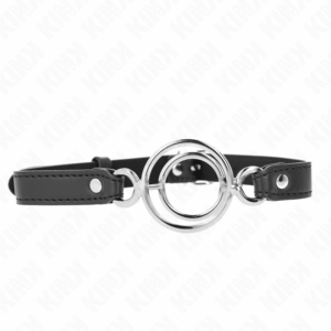 Kink - Gag Com Múltiplos O-Rings 5 Cm Preto 63 X 2,5 Cm