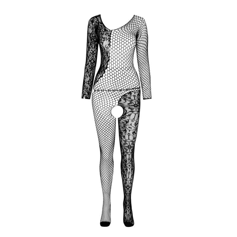 Passion - Bs 107 Bodystocking Preto Tamanho Único - Image 4
