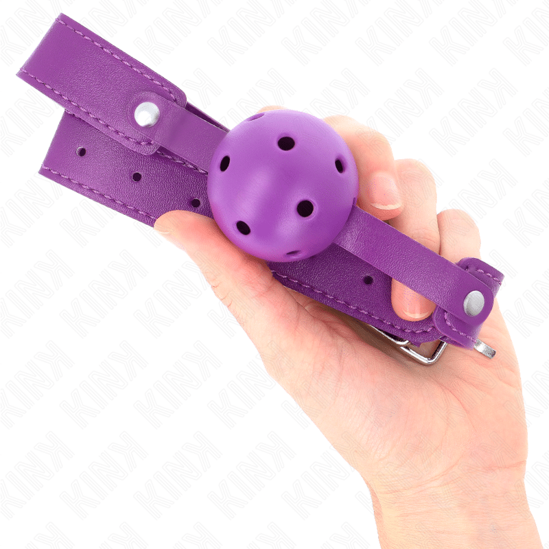 KINK - BOLA RESPIRÁVEL ROXA 4,5 CMGAG 65 X 2,5 CM - Image 4
