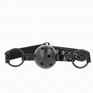 Kink - Bola Padrão Diamante 4,5 Cm Gag Modelo 3 64,5 Cm Ajustável 42-60 Cm
