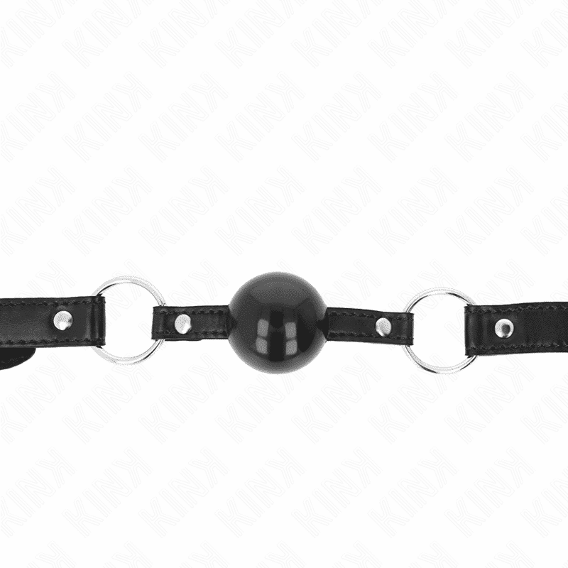KINK - BOLA TPE PRETA MORDAÇA 4 CM 60 X 2 CM - Image 3