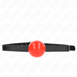 KINK - BOLA SIMPLES VERMELHA MORDAÇA 4 CM 65 X 1,5 CM