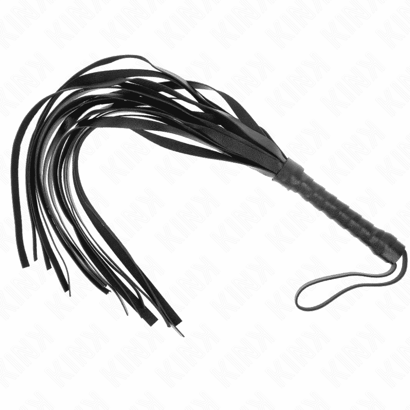 Kink - Mini Chicote Preto Simples 28 Cm