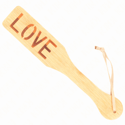 Kink - Paleta De Bambu Palavra Amor 32 X 5,5 Cm
