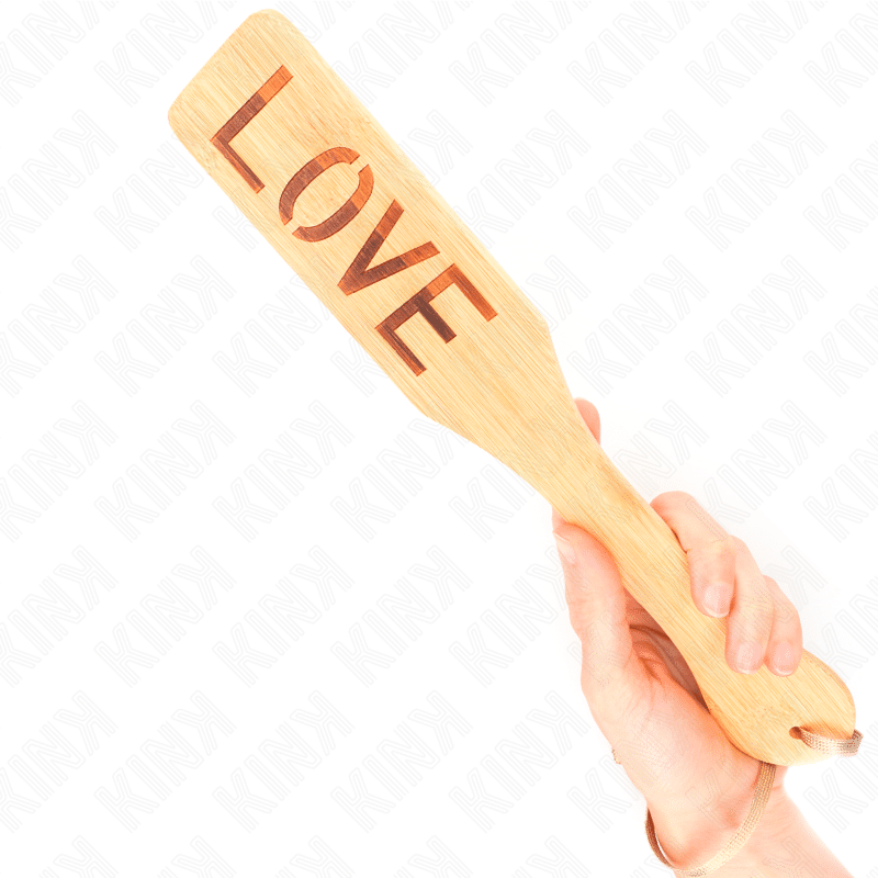 Kink - Paleta De Bambu Palavra Amor 32 X 5,5 Cm - Image 4