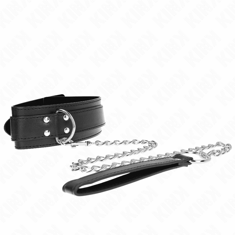 Kink - Colar Com Alça 65 Cm Fivelas Prata Ajustáveis 33-46 Cm X 5,5 Cm