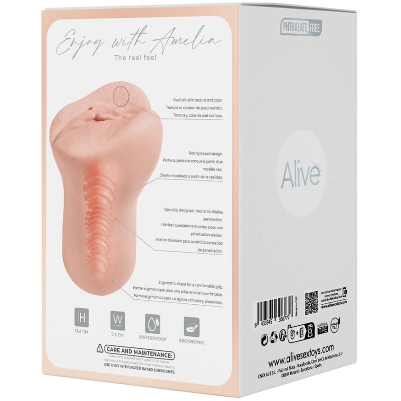 Alive - Flex Masturbador Masculino Vaginal Tamanho M - Image 9