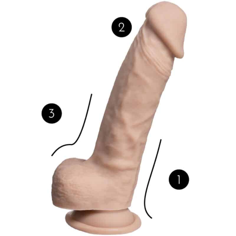 Silexd - Modelo 1 Pênis Realístico Premium Silexpan Silicone 21.5 Cm - Image 5