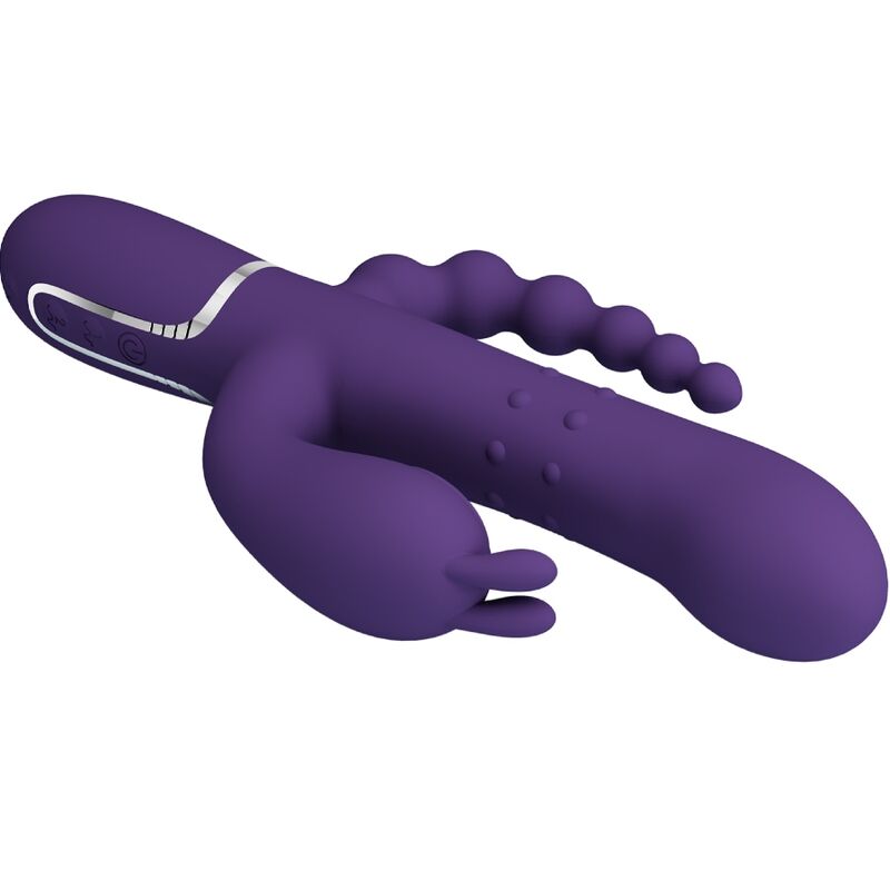 Pretty Love - Cammy Triplo Vibrador Multifunção 4 Em 1 Roxo - Image 3