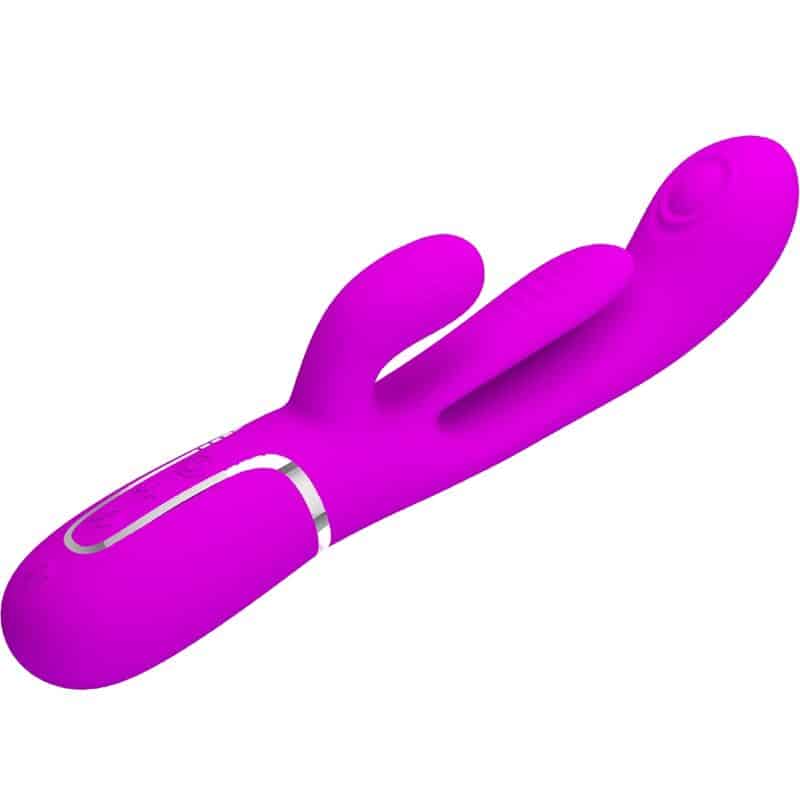 Pretty Love - Shania Triple Rabbit Vibrador Multifuncional Rosa - Image 3