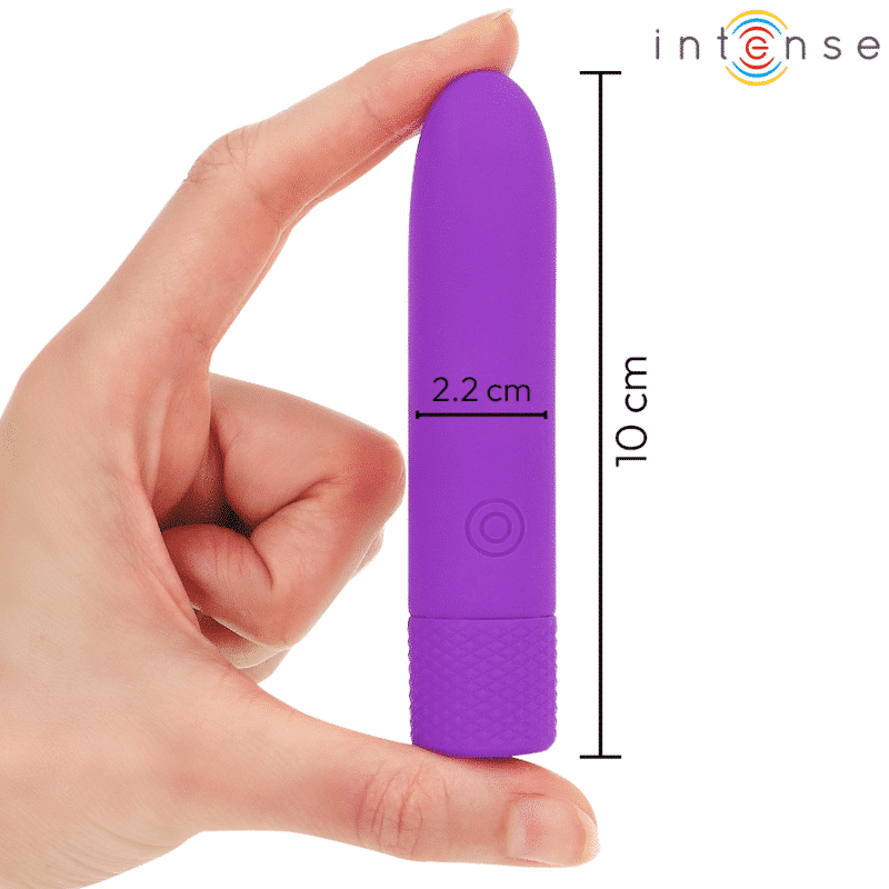 Intense - Symone Usb Recarregável Vibratória Bullet 8 Vibrações Roxo 10 X 2,2 Cm - Image 5