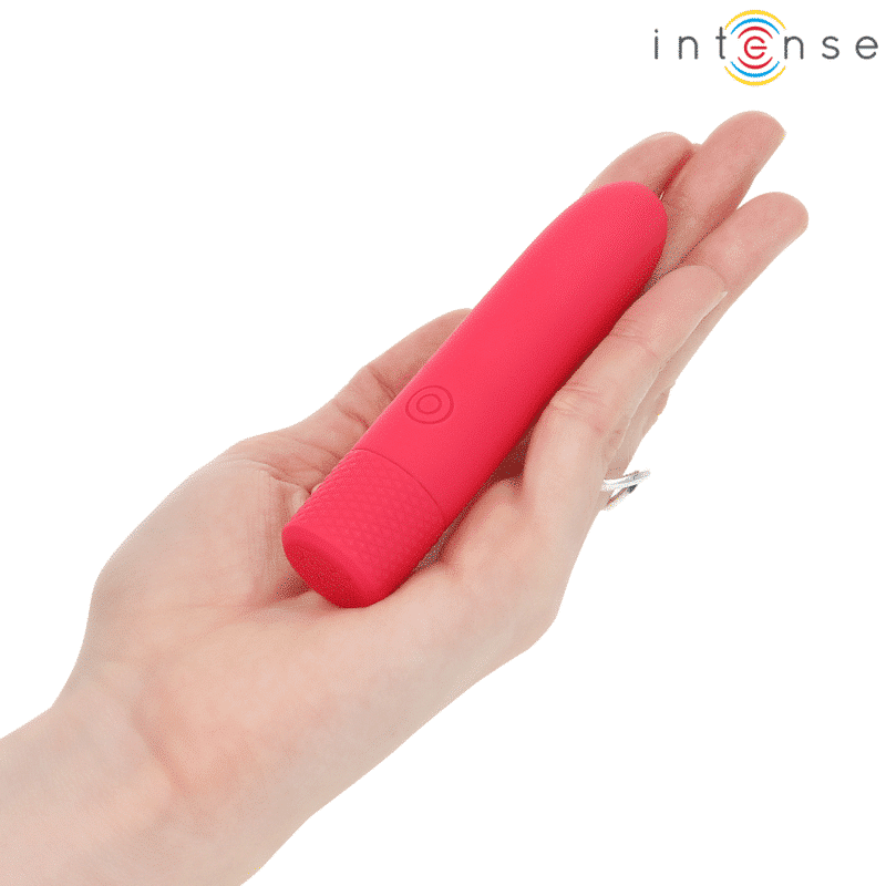 Intense - Symone Usb Recarregável Vibratória Bullet 8 Vibrações Vermelho 10 X 2,2 Cm - Image 7