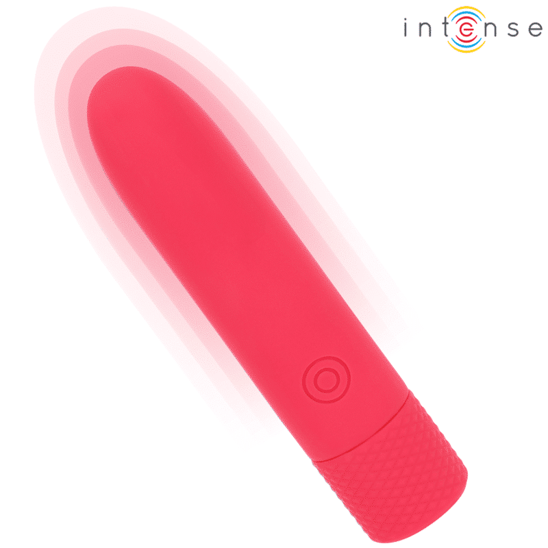 Intense - Symone Usb Recarregável Vibratória Bullet 8 Vibrações Vermelho 10 X 2,2 Cm - Image 3