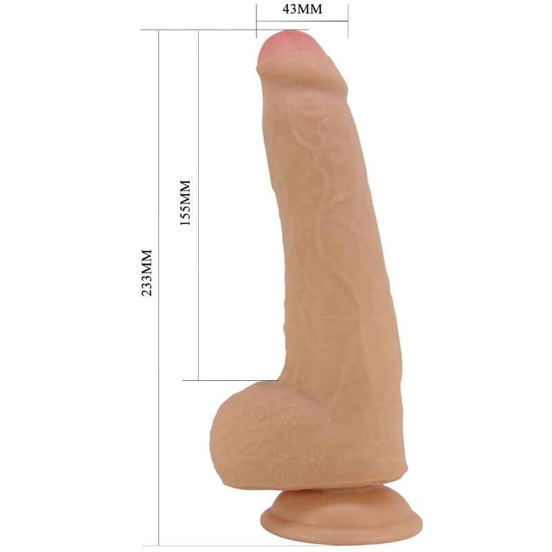 Pretty Love - Draco Dildo Realista 23 Cm Carne - Image 5