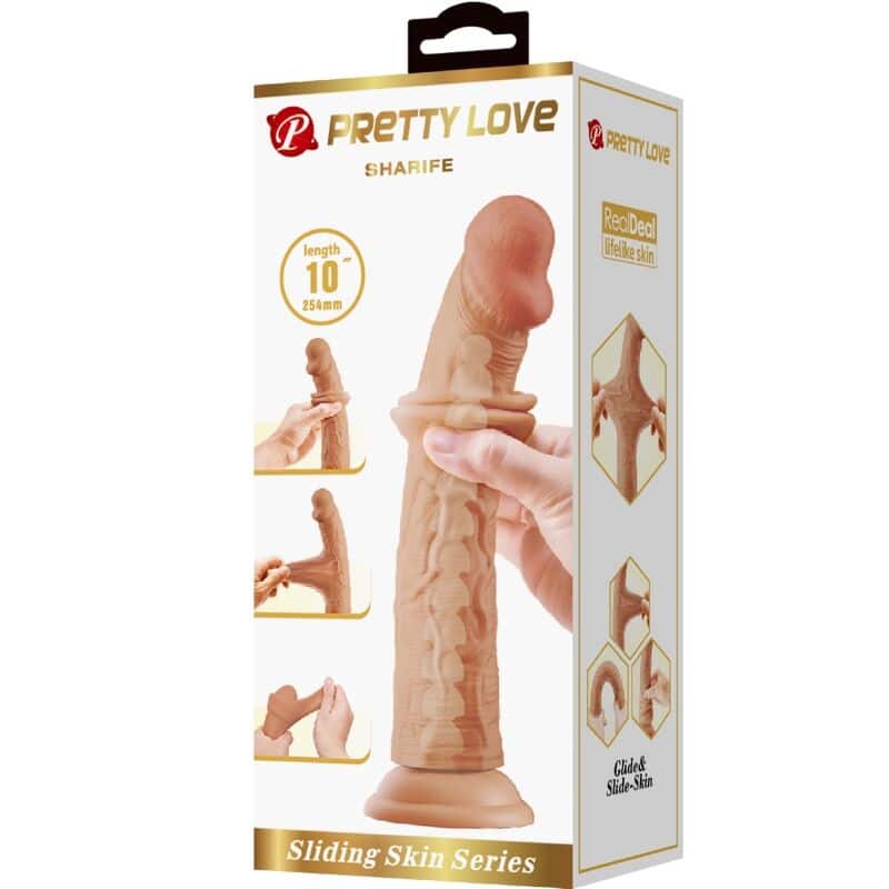 Pretty Love - Dildo Realista Sharife 25 Cm Carne - Image 6