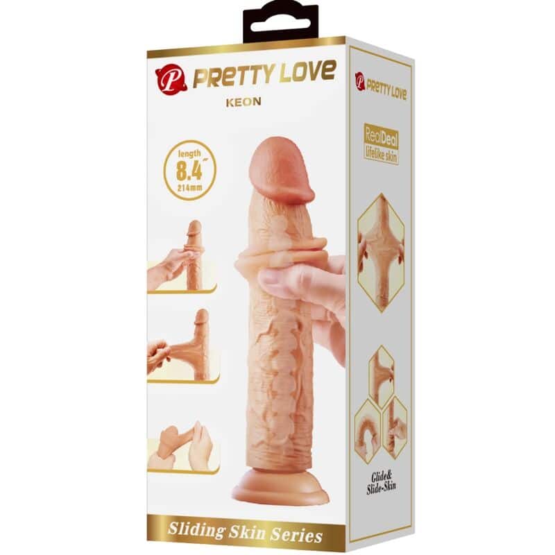 Pretty Love - Keon Dildo Realista 21 Cm Carne - Image 7