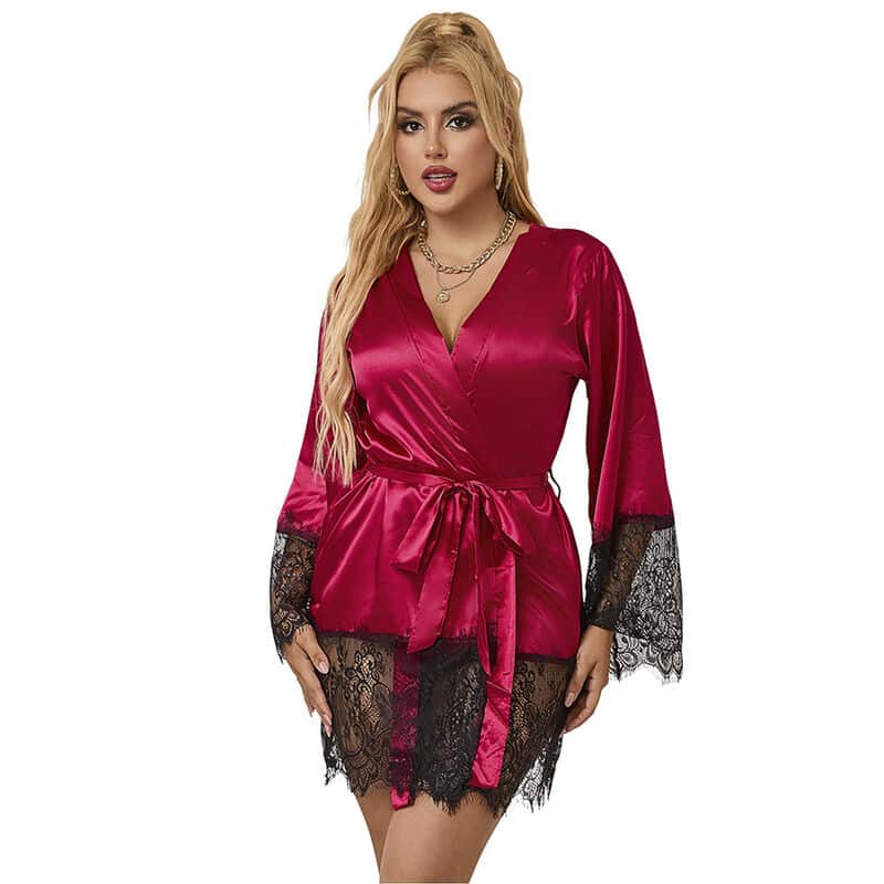 Subblime - 953812 Pijamas Elegantes De Renda + Tanga Vermelho S/M