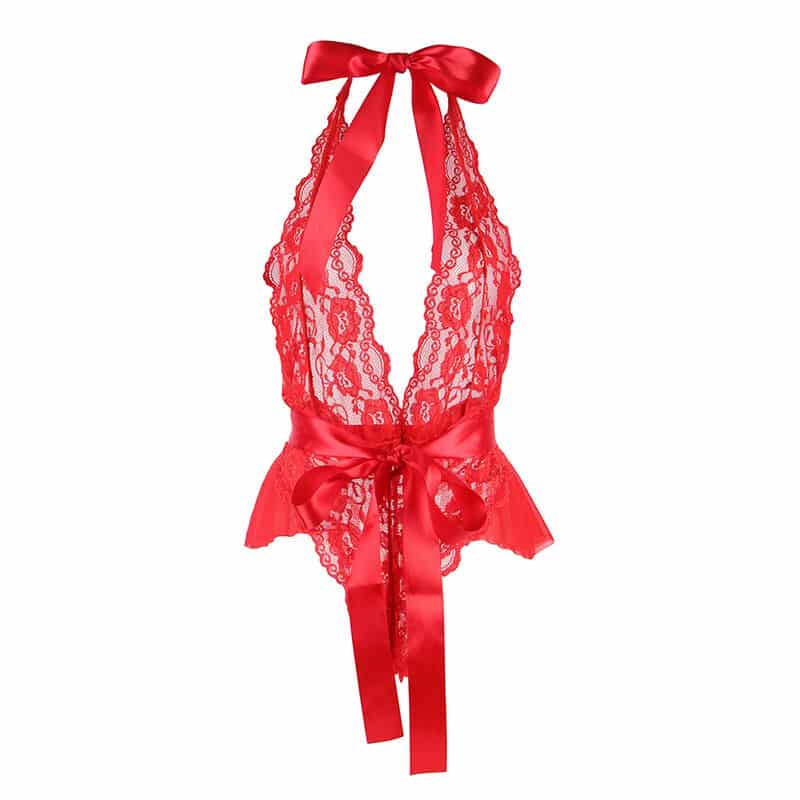 Subblime - 953980 Body Sexy Com Babados + Cinto Vermelho L/Xl - Image 4