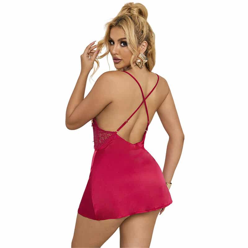 Subblime - 954130 Babydoll Com Design Floral Vermelho L/Xl - Image 2