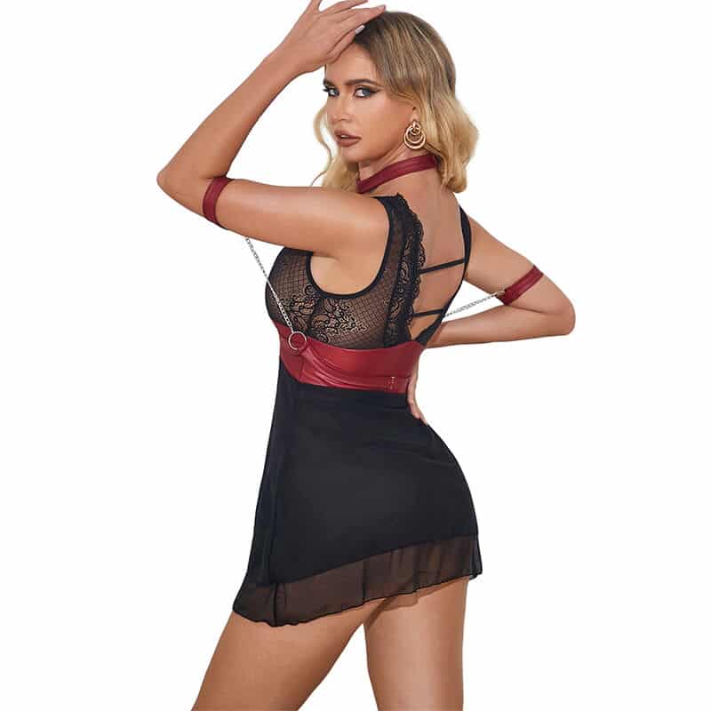 Subblime - 954420 Vestido Bondage De Renda Preto S/M - Image 2