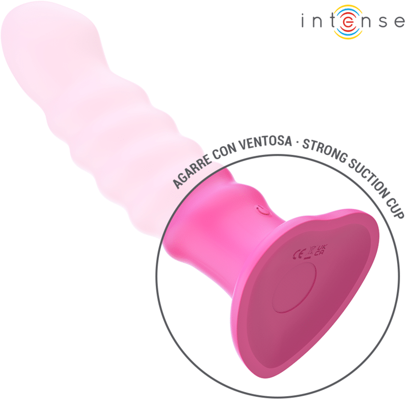 Intense - Cindy Vibrador Tamanho L Design Espiral 10 Vibrações Rosa Controle Remoto - Image 6