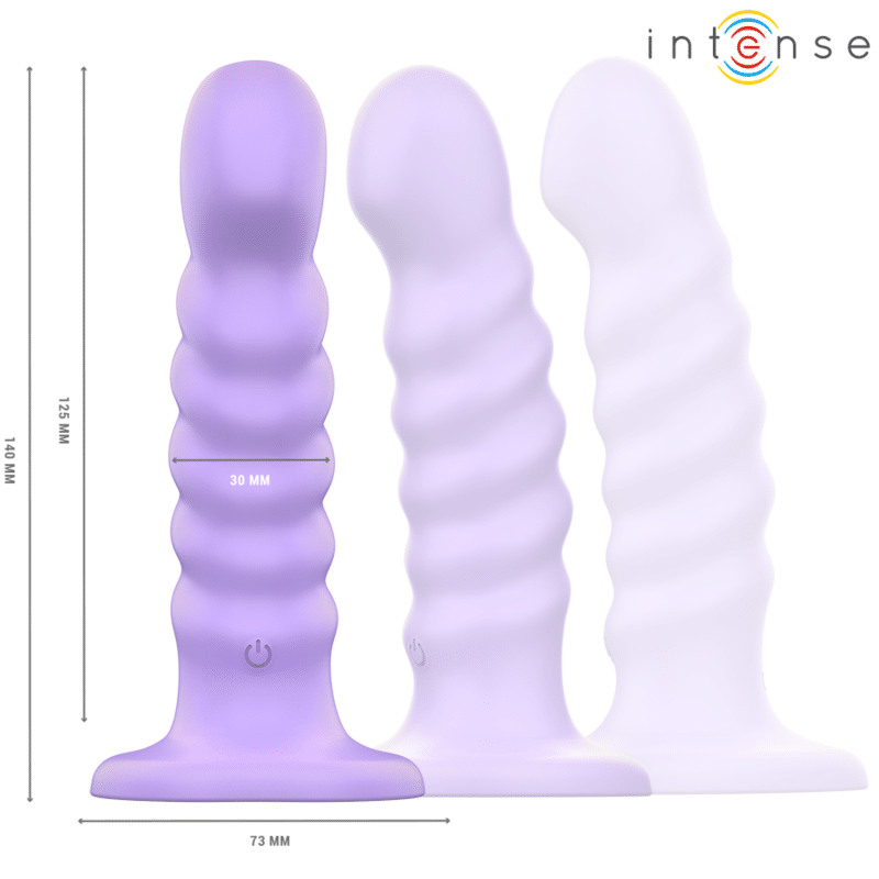 Intense - Brenda Vibrador Tamanho M Design Espiral 10 Vibrações Roxo Controle Remoto - Image 2